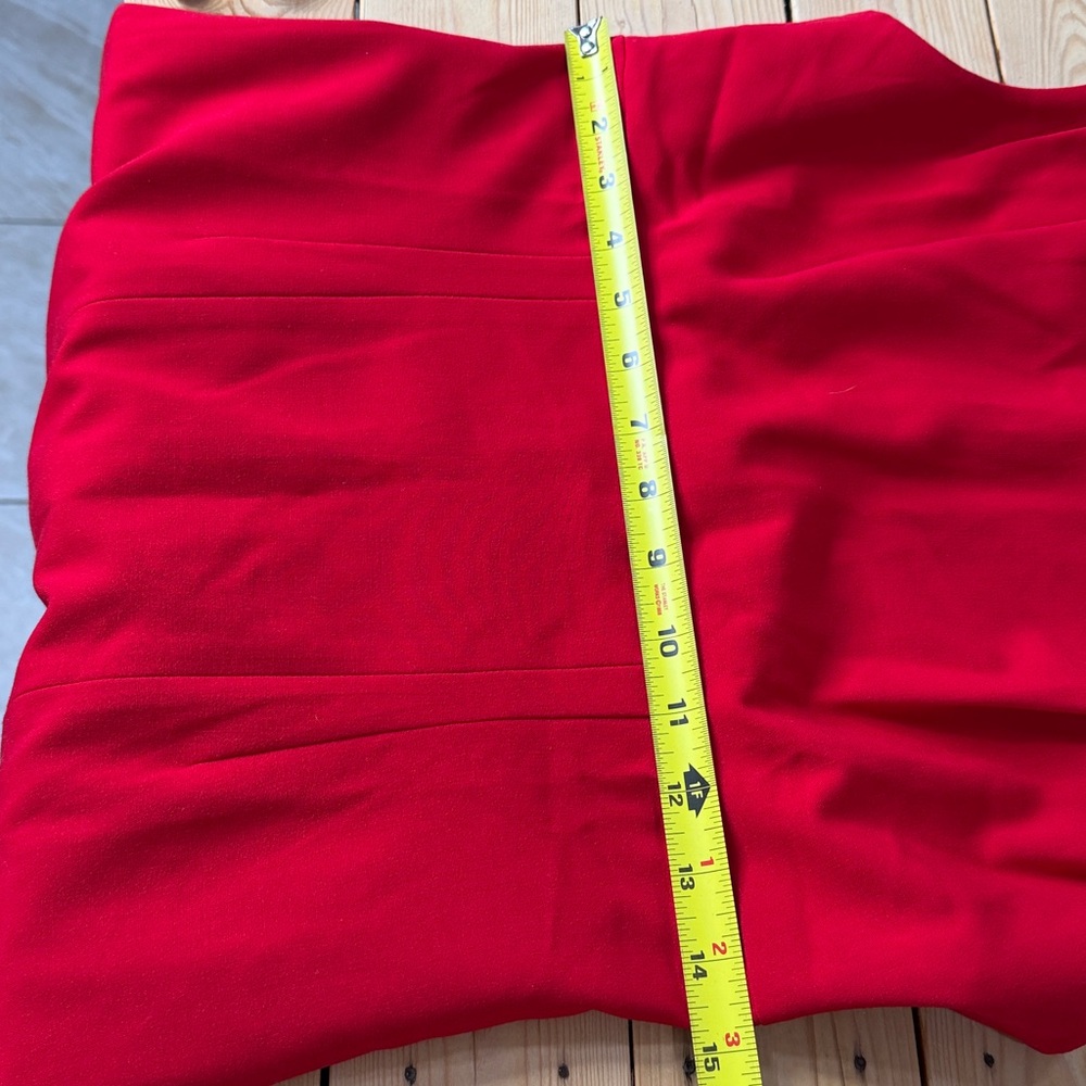 Calvin Klein red dress zipper back sleeveless size 2 - Picture 11 of 12
